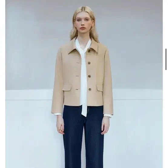 [BUNJANG] Clove Suede Camel Jacket / 클로브 스웨이드 카멜 자켓