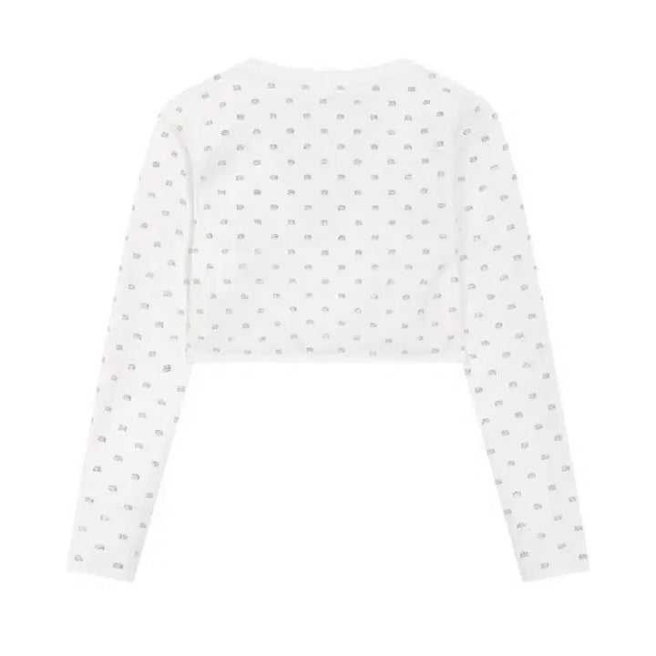 [BUNJANG] Alexander Wang Crystal Logo Cardigan / 알렉산더왕 크리스탈 로고 가디건