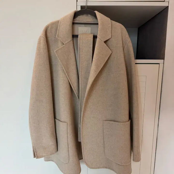 [BUNJANG] Monerf Beige Half Coat / 하프 코트 베이지
