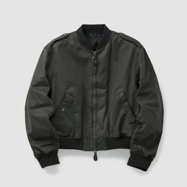 [BUNJANG] Cour Stone Washed L2B Bomber Jacket Dark Brown / 쿠어 스톤 워시드 L2B 봄버 다크브라운