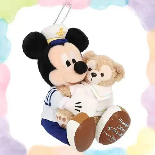 [BUNJANG] Tokyo DisneySea Duffy &amp; Friends Mickey Mouse Hugging Duffy Keychain / 도쿄 디즈니씨 미키&amp;더피 키링