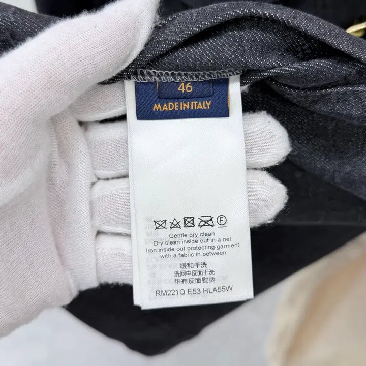 [BUNJANG] Louis Vuitton Monogram DNA Denim Jacket / [S+급/46] 루이비통 모노그램 DNA 데님 자켓 블랙