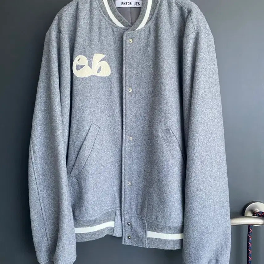 [BUNJANG] Enzo Blues Wool Stadium Jacket / 엔조블루스 울 스타디움 자켓