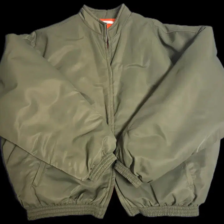 [BUNJANG] NONNOD Luster Bomber Satin Jacket / (os)논노드 러스터 봄버 새틴 카키