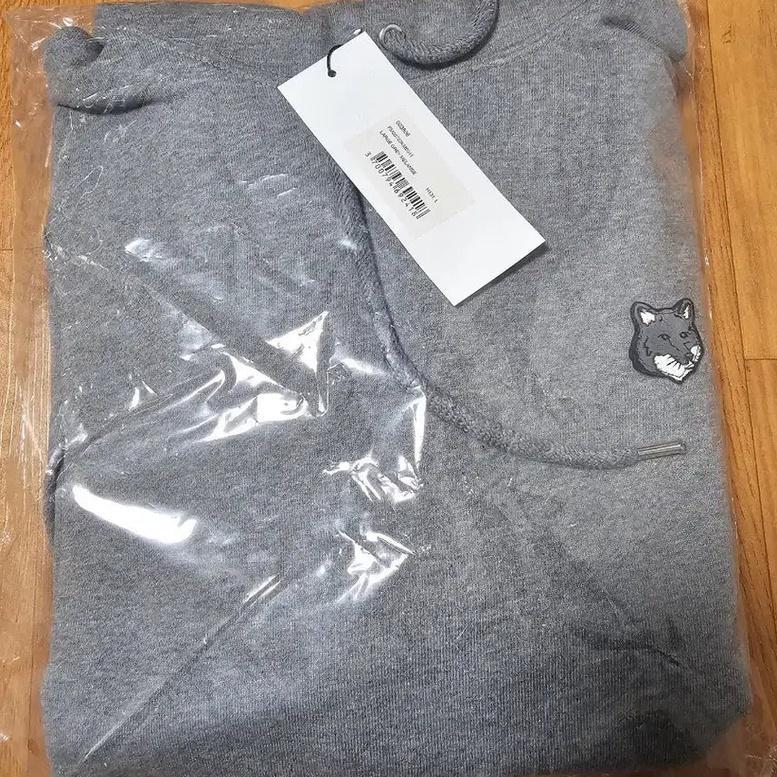 [BUNJANG] Maison Kitsune Fox Head Hoodie Gray L / 메종키츠네 폭스 헤드 후드티 그레이 새상품L