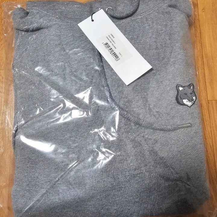 [BUNJANG] Maison Kitsune Fox Head Hoodie Gray L / 메종키츠네 폭스 헤드 후드티 그레이 새상품L