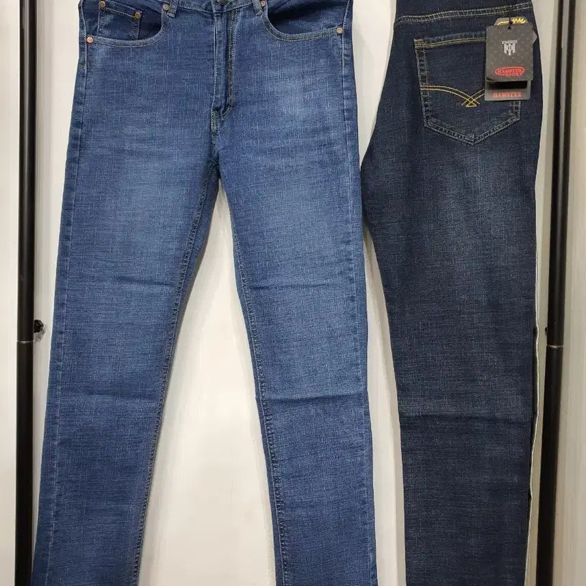 [BUNJANG] Casual Men's Spring Straight Jeans / 봄 남성 캐주얼 스판 일자 청바지