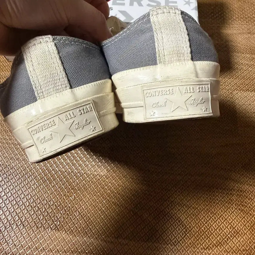 [BUNJANG] Comme des Garcons Converse Low Gray Sneakers / 꼼데가르송 컨버스 로우 그레이 230