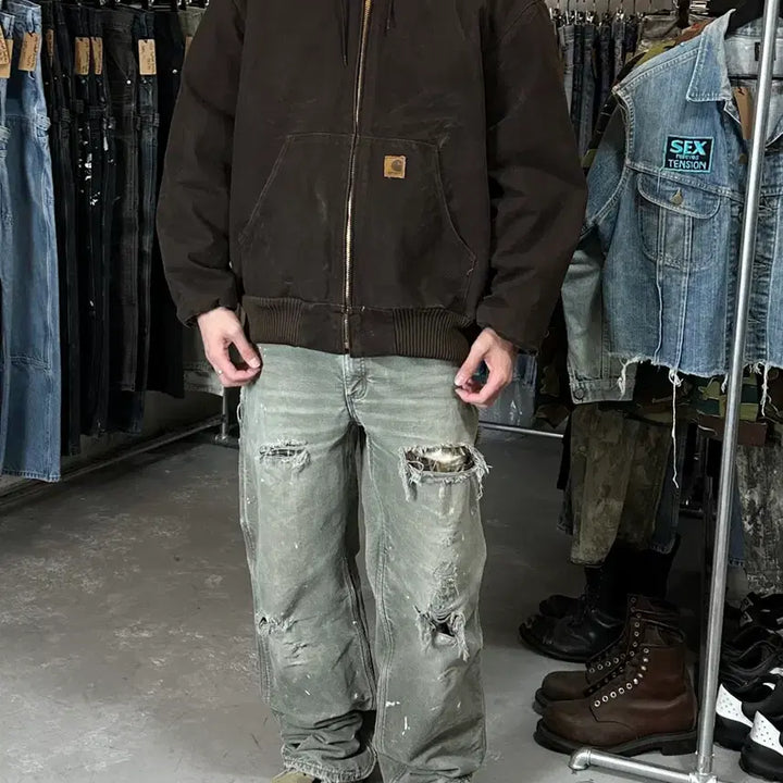 [SOLD OUT] [XL] OG 칼하트 J130 액티브 자켓 칼하트 DKB 후드 자켓