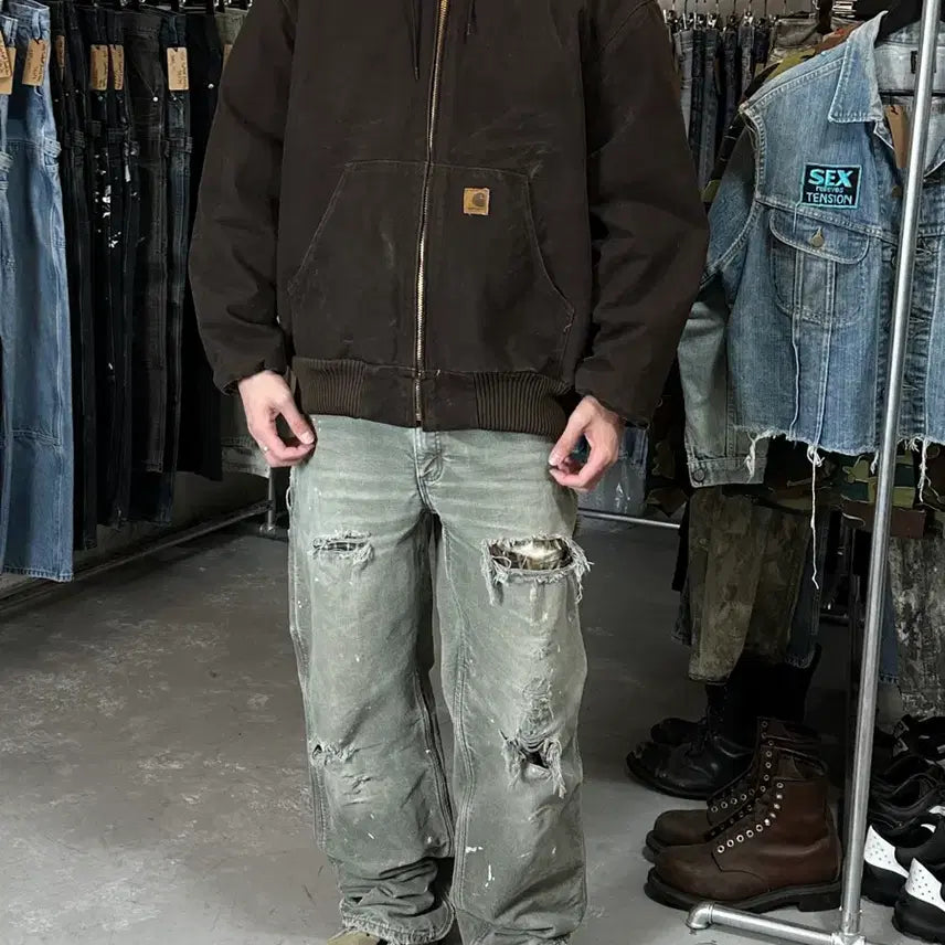 [SOLD OUT] [XL] OG 칼하트 J130 액티브 자켓 칼하트 DKB 후드 자켓