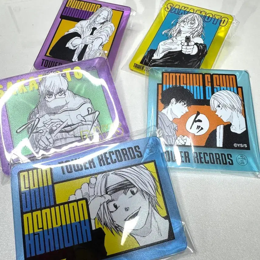 [BUNJANG] Sakamoto Days Acrylic Clip Set / 사카모토 아크릴 뱃지 아크릴 클립 집게 5종