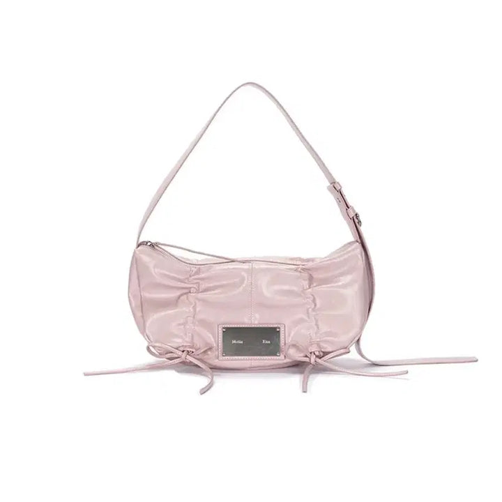 [BUNJANG] Matinkim Pink Shirring Ribbon Bag / [새상품] 마뗑킴 연핑크 셔링리본백