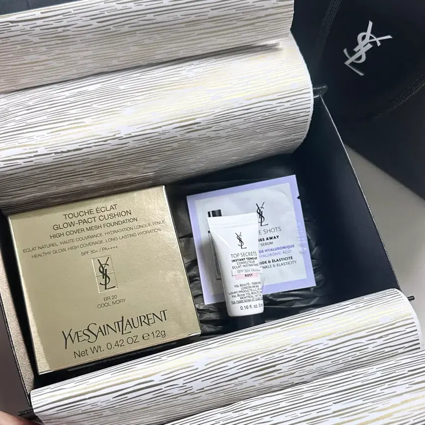 [BUNJANG] Yves Saint Laurent Touche Éclat Glow-Pact Cushion BR20 Ivory Full Set / [미개봉/풀셋] 입생로랑 뚜쉬 에끌라 글로우-팩트 쿠션