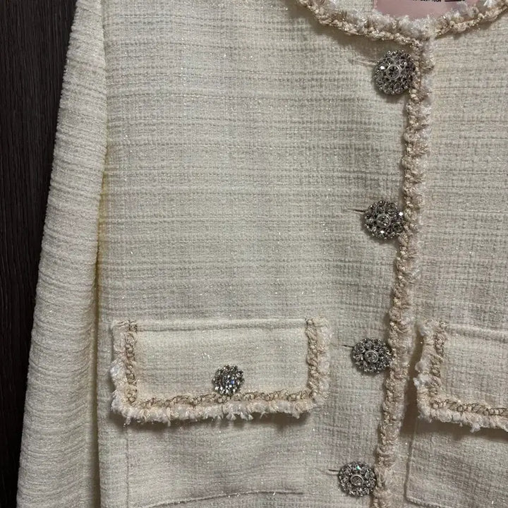 [BUNJANG] Mayyun Tweed Set Ivory / 메이윤 제작 트위드 셋업 아이보리 새상품