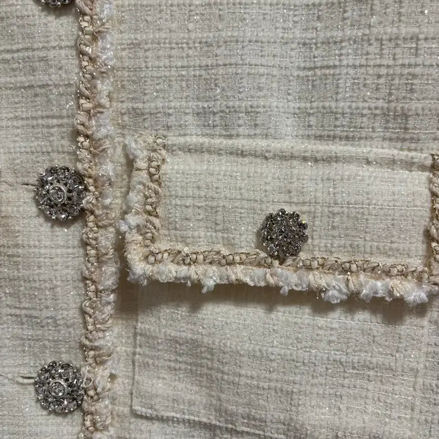 [BUNJANG] Mayyun Tweed Set Ivory / 메이윤 제작 트위드 셋업 아이보리 새상품