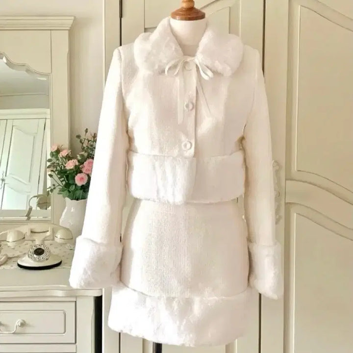 [BUNJANG] Heartberry Studio Snow Per Two-Piece Set / 하트베리스튜디오 미니포에 스노 퍼 투피스