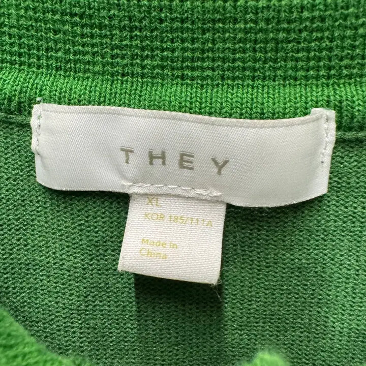 [BUNJANG] THEY Knit Polo Shirt XL / THEY 데이 반팔 카라 니트 XL