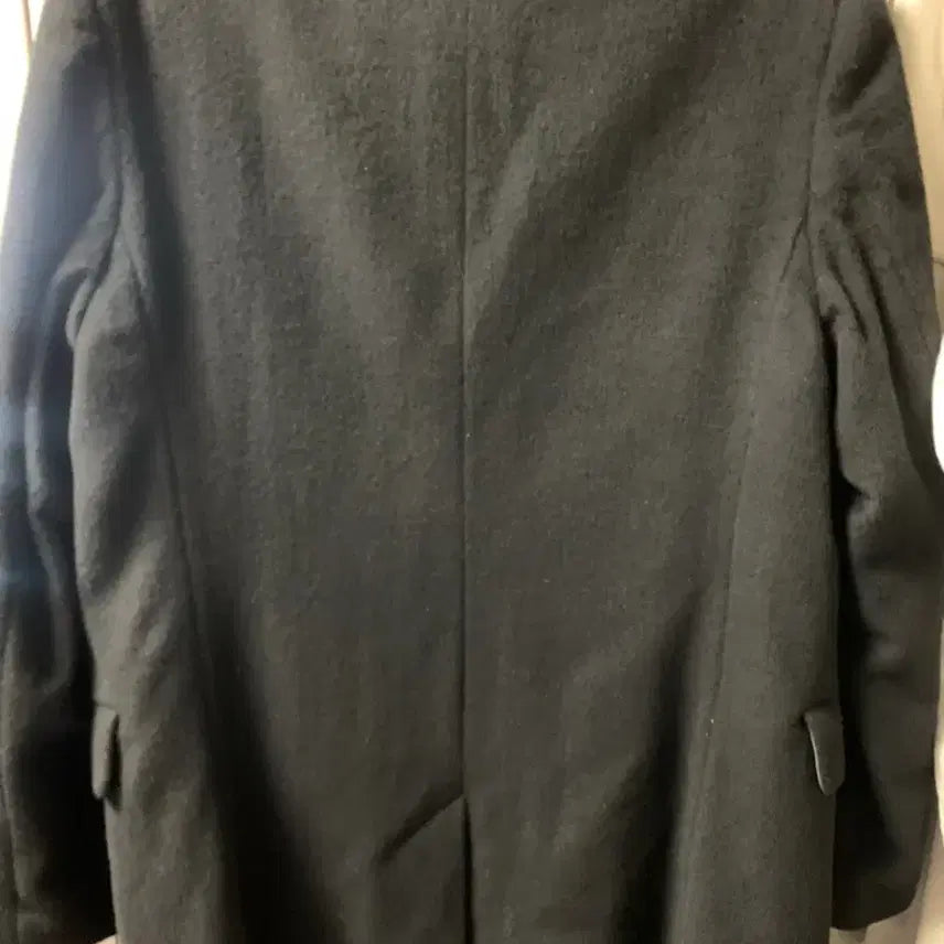 [BUNJANG] Concept One Black Wool Blend Coat (Cashmere 5%) / 컨셉원 검정색 코트 M(캐시미어 5% 혼방)