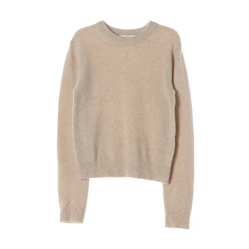 [BUNJANG] SIE Wool Baby Alpaca Round Knit Sweater Beige / 시에 SIE 울 베이비알파카 라운드 니트 스웨터 베이지