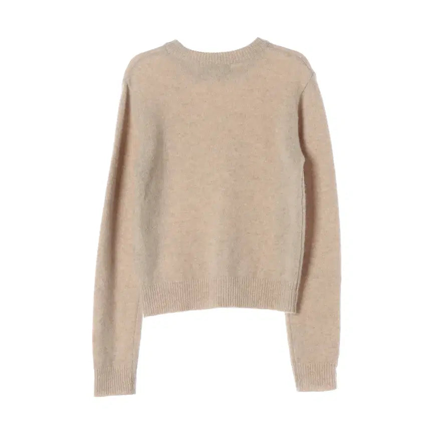 [BUNJANG] SIE Wool Baby Alpaca Round Knit Sweater Beige / 시에 SIE 울 베이비알파카 라운드 니트 스웨터 베이지