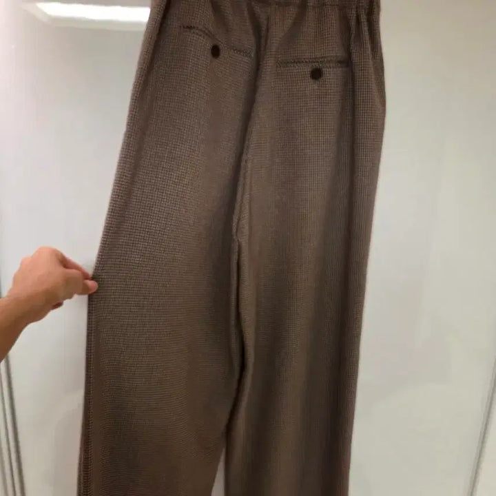 [BUNJANG] Grey Mal Houndstooth Check Wide Pants / 그레이말 하운드투스 체크 와이드 팬츠