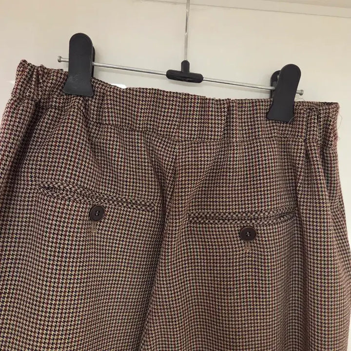 [BUNJANG] Grey Mal Houndstooth Check Wide Pants / 그레이말 하운드투스 체크 와이드 팬츠
