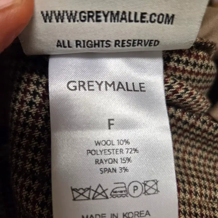 [BUNJANG] Grey Mal Houndstooth Check Wide Pants / 그레이말 하운드투스 체크 와이드 팬츠