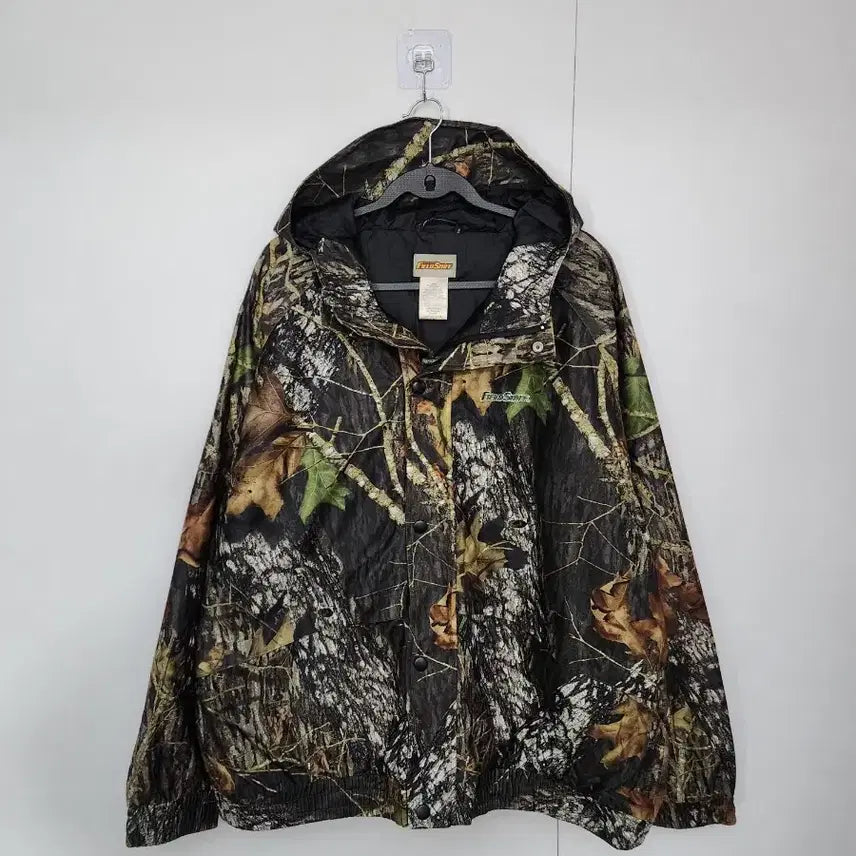 [BUNJANG] Field Staff Camo Hooded Jacket Windbreaker / [필드스태프] 115 남 카모 후드자켓 바람막이 점퍼