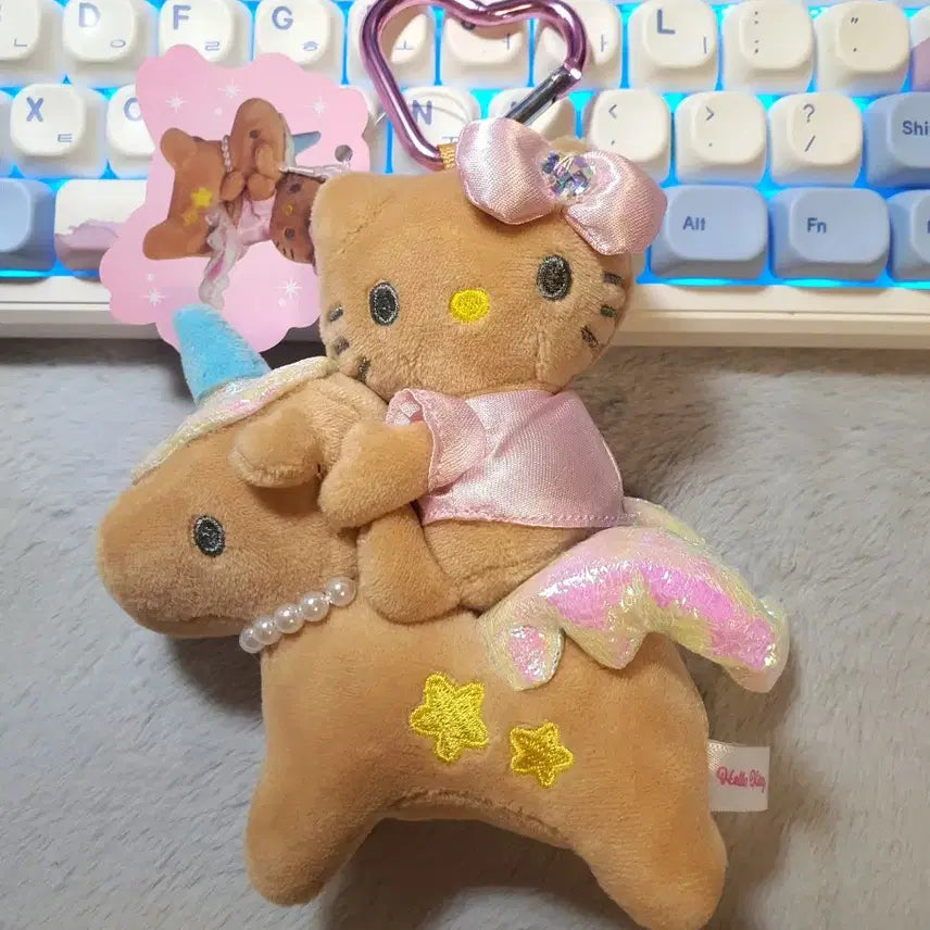 [BUNJANG] Tanning Kitty Unicorn Keyring / 태닝 키티 유니콘 키링