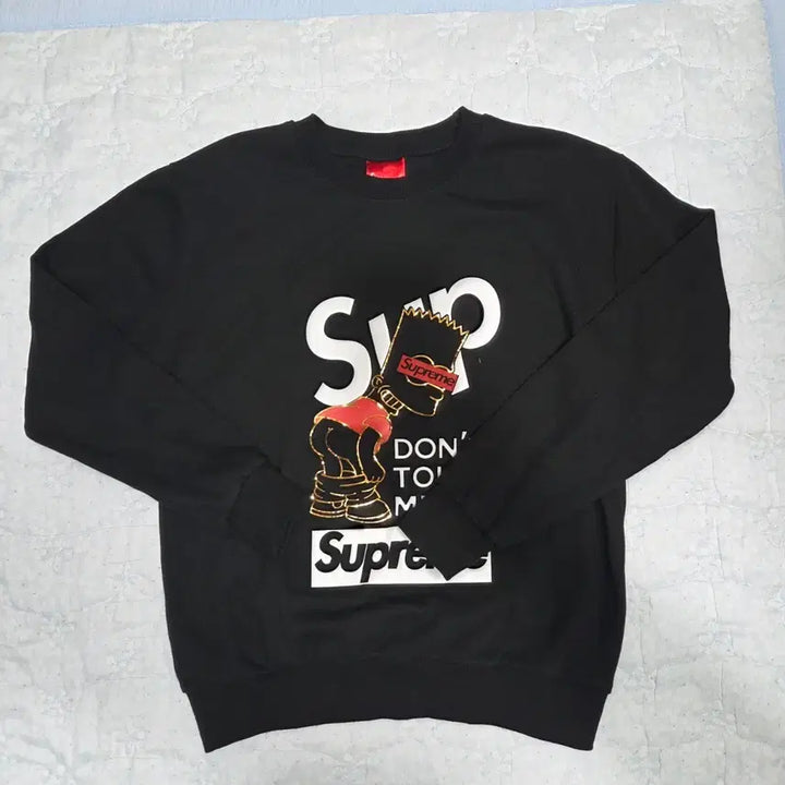 [BUNJANG] Supreme Bart Printing Black Sweatshirt M / 슈프림 바트 프린팅 블랙 맨투맨 M