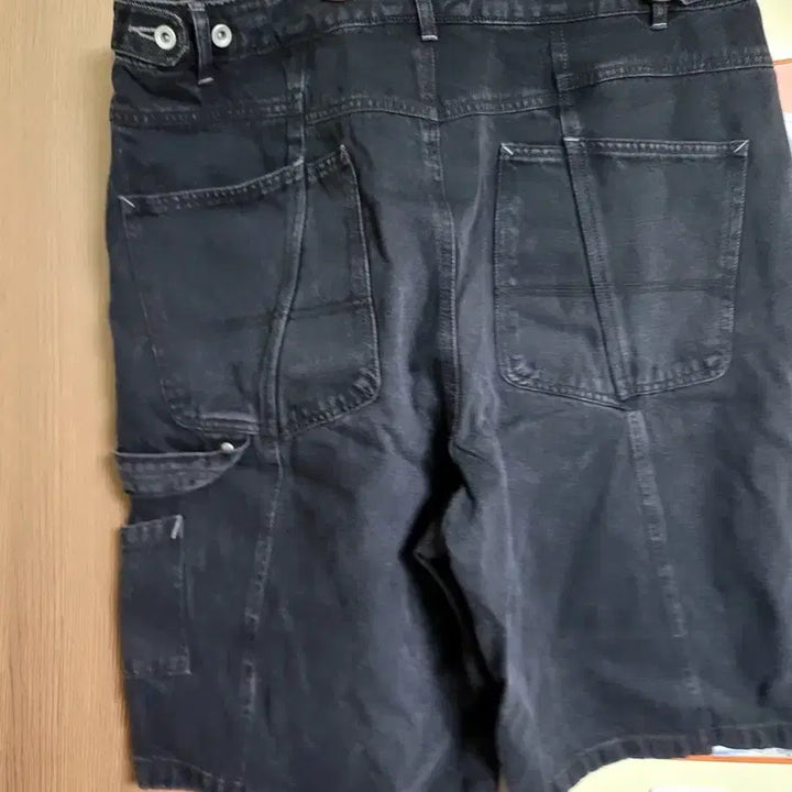 [BUNJANG] Polytelu Hammer Denim Pants Black 4 Size / 폴리테루 1/2 해머 데님팬츠 블랙 4사이즈