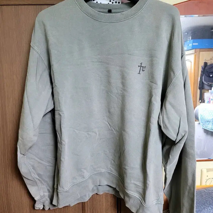 [BUNJANG] Polytelu Sweatshirt Green (Used) - Size 4 / 폴리테루 스웨트셔츠 유즈드 그린 4사이즈