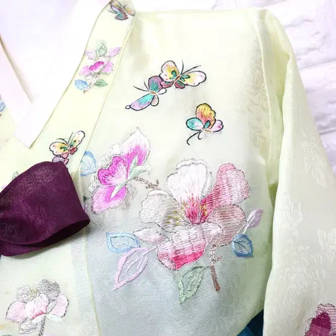 [BUNJANG] Embroidered Hanbok for Women / k829 자수한복/여55-빼빼66/키155-160/가슴90/사놀까