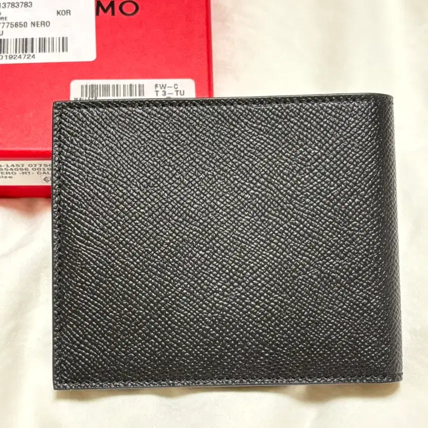 [BUNJANG] Ferragamo Gancini Calfskin Bi-fold Wallet / 페라가모 간치니 카프스킨 반지갑 남성지갑 정품 새상품