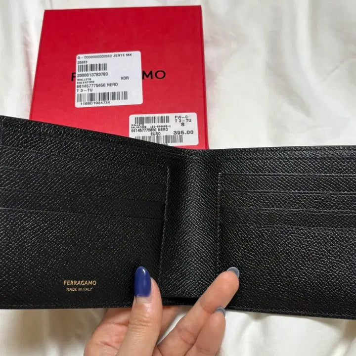 [BUNJANG] Ferragamo Gancini Calfskin Bi-fold Wallet / 페라가모 간치니 카프스킨 반지갑 남성지갑 정품 새상품