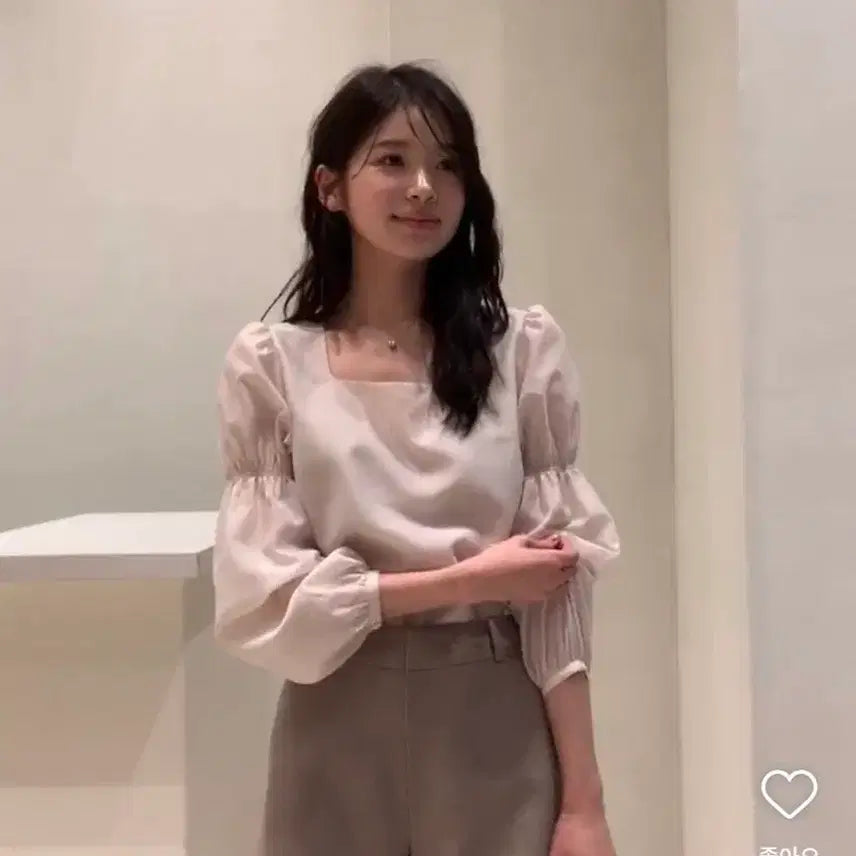 [BUNJANG] Sie Glen Square Shirring Blouse / sie 글렌 스퀘어 셔링 블라우스