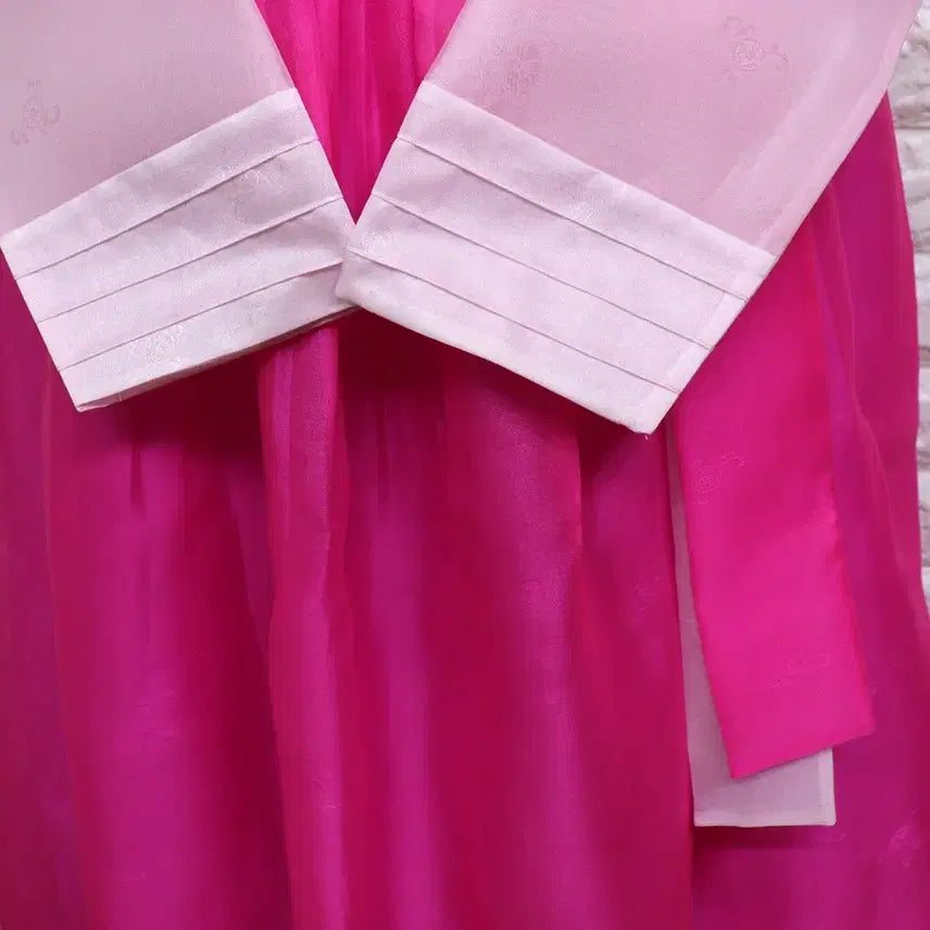 [BUNJANG] Embroidered Modern Hanbok Dress (Size 55) / k833 자수 개량한복/여55/키160-165/원피스가슴85/사놀까