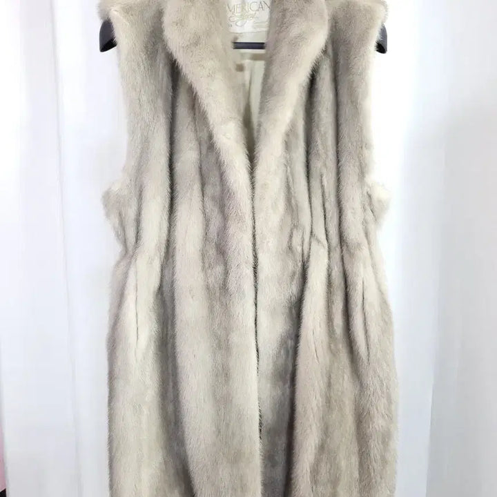 [BUNJANG] Keunhwa Fur American Legend Long Mink Vest / 근화모피 아메리칸레전드 롱 밍크베스트