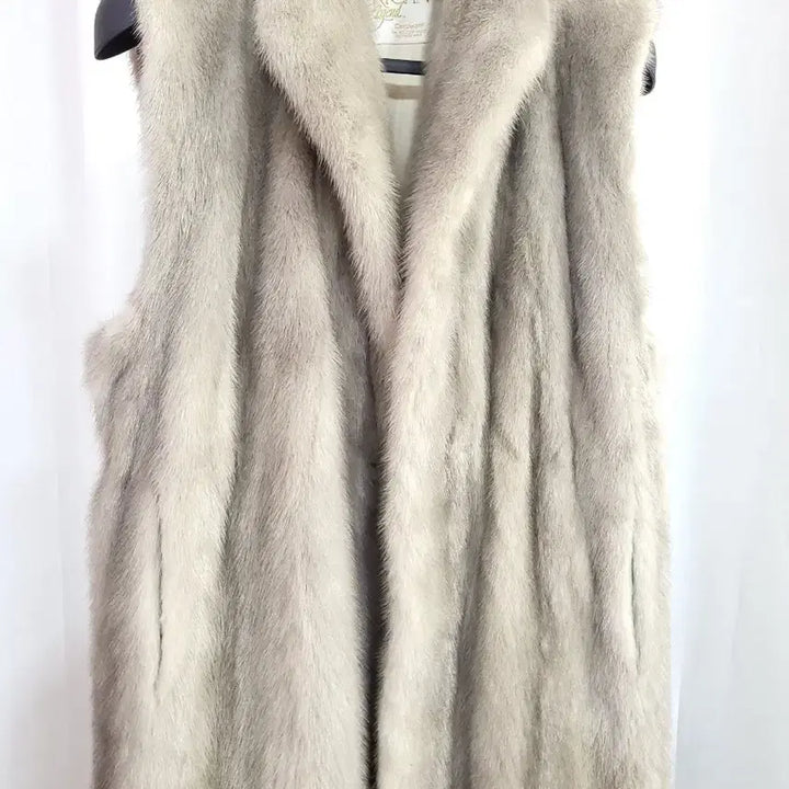 [BUNJANG] Keunhwa Fur American Legend Long Mink Vest / 근화모피 아메리칸레전드 롱 밍크베스트