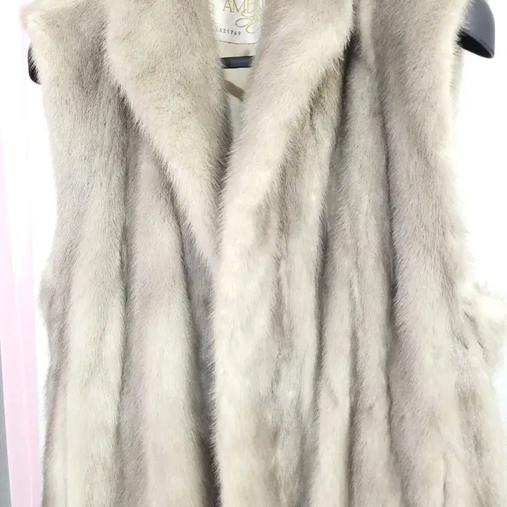 [BUNJANG] Keunhwa Fur American Legend Long Mink Vest / 근화모피 아메리칸레전드 롱 밍크베스트