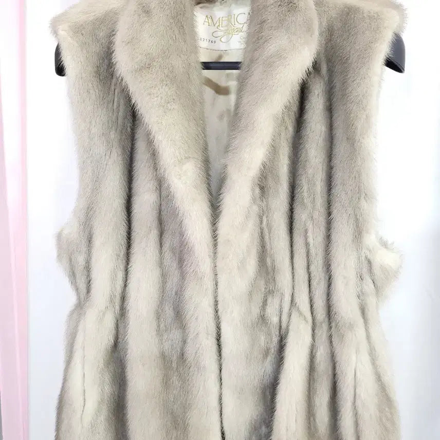 [BUNJANG] Keunhwa Fur American Legend Long Mink Vest / 근화모피 아메리칸레전드 롱 밍크베스트