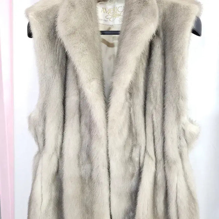 [BUNJANG] Keunhwa Fur American Legend Long Mink Vest / 근화모피 아메리칸레전드 롱 밍크베스트