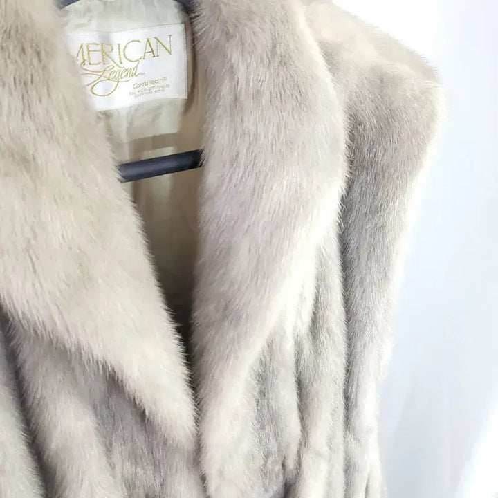 [BUNJANG] Keunhwa Fur American Legend Long Mink Vest / 근화모피 아메리칸레전드 롱 밍크베스트