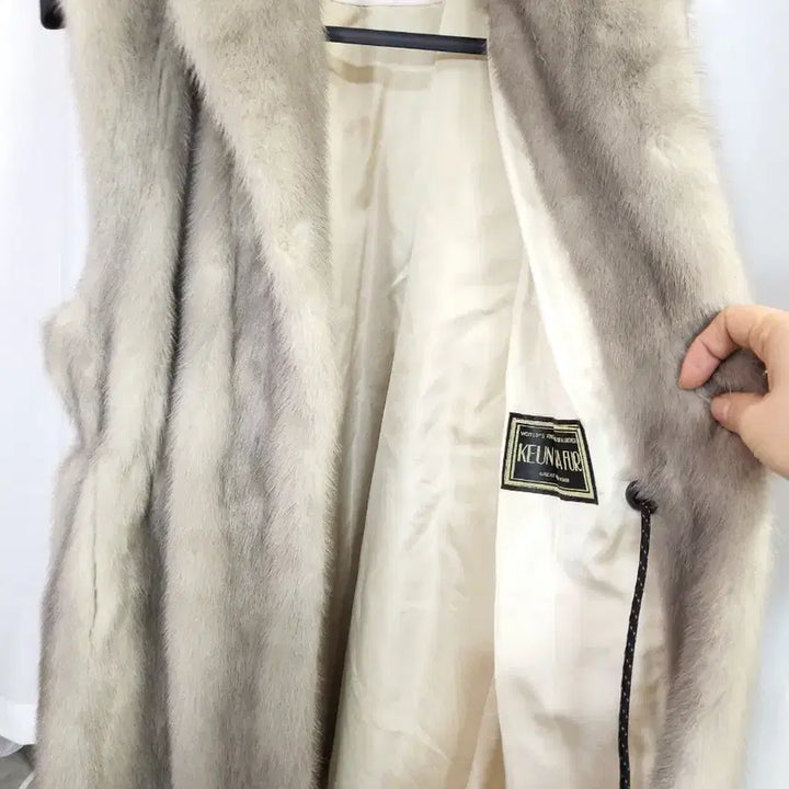 [BUNJANG] Keunhwa Fur American Legend Long Mink Vest / 근화모피 아메리칸레전드 롱 밍크베스트