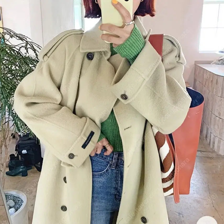 [BUNJANG] Handmade Wool Trench Coat / 핸드메이드 울코트(트렌치핏)