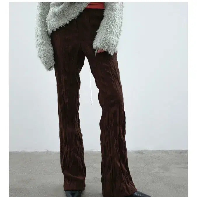 [BUNJANG] Nothing Everthing Wrinkle Pants Brown / 낫띵에브리띵 링클팬츠 브라운 새상품