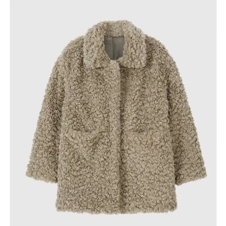 [BUNJANG] Bittercells Beige Fur Jacket / 비터셀즈 퍼자켓 베이지