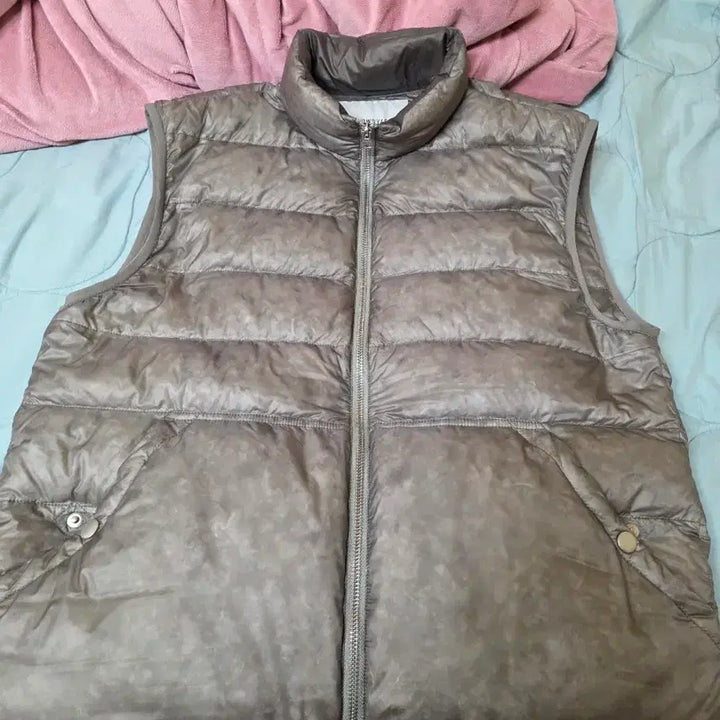 [BUNJANG] Brown Yard Olive Gray Padded Vest / 브라운야드 패딩베스트 올리브그레이 4사이즈