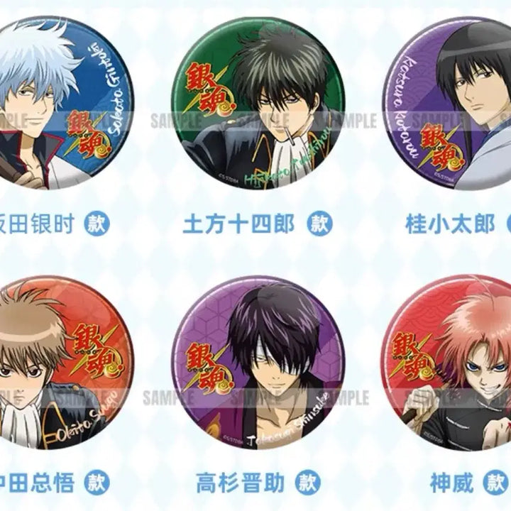 [BUNJANG] Gintama China Official Can Badge Box Set (6 pcs) / 미개봉 6개입) 은혼 중국 도아이만 캔뱃지 핀버튼 박스 공식 굿즈