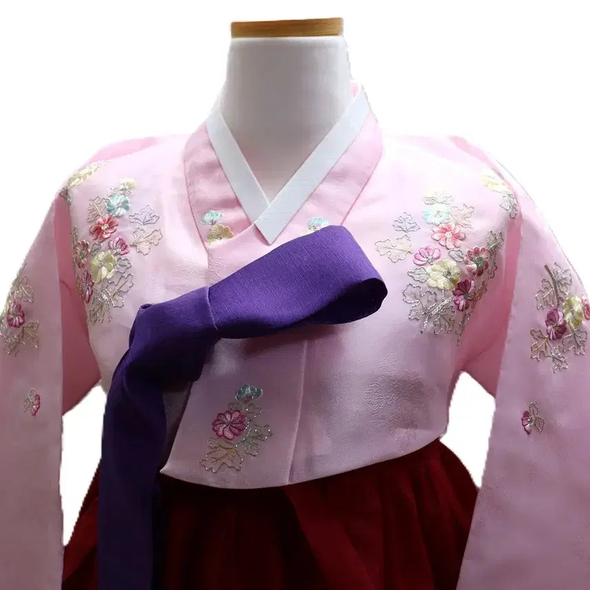 [BUNJANG] Hand-Embroidered Women's Hanbok (Size 55) / w23 손자수 여성한복/여55/키155-160/가슴85/사놀까